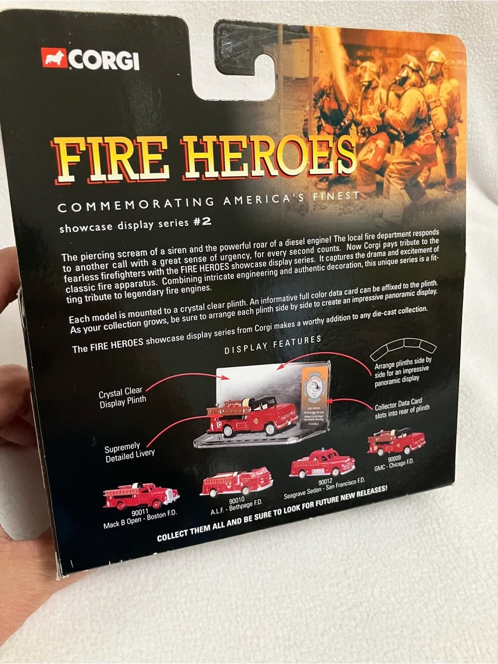 Corgi Fire Heroes 1960 ALF 900 Series Pumper (Bethpage F.D.) diecast model truck